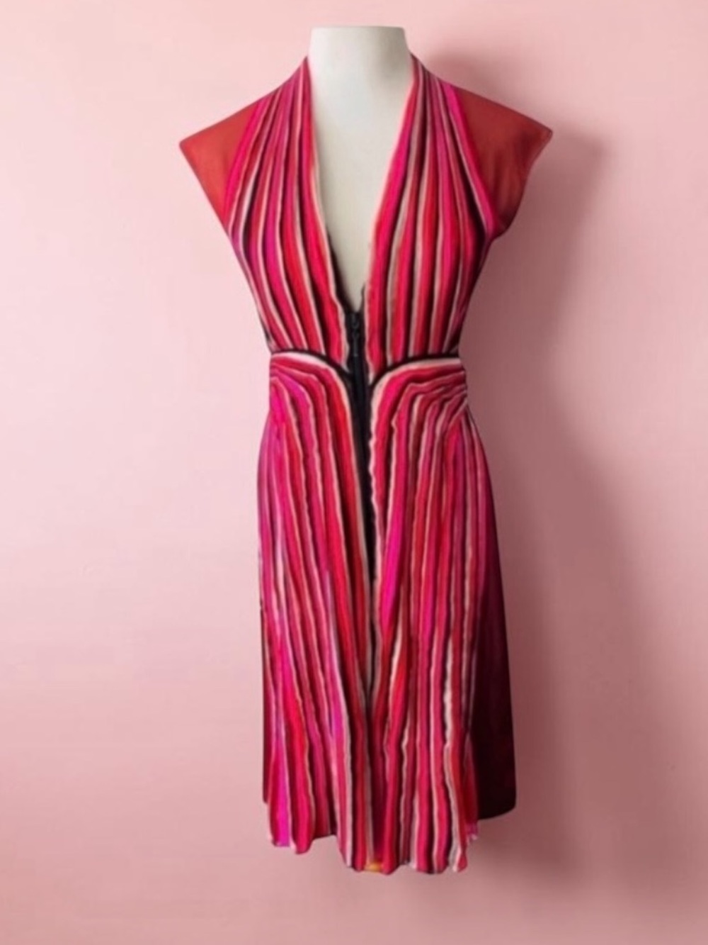 Bottega Veneta Silk Runway Couture Dress Size 40